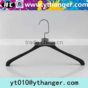 YY0391 Thin Rubber Paint Shirt Hanger Black Rubber Coated Clothes Hanger thumbnail-1