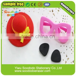 Mini Cloth Shoes Shaped Rubber Eraser thumbnail-3