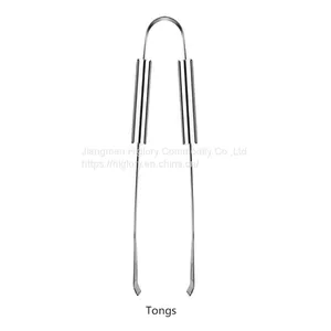 Heat Resistance Stainless Steel Outdoor or Home Use BBQ Food Tongs Grill Tongs thumbnail-2