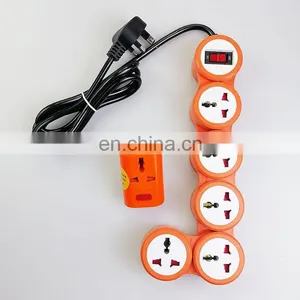 High Quality Universal Power Socket ExtensionBlister Packaging Extension Cord Socket Orange Special Shape Wholesale Socket thumbnail-2