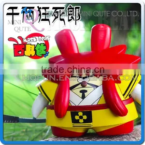 Mini Qute Mask Bear 10cm Boys Plastic Reloading Samurai Shodown Senryo Kyoshiro Action Figure Game Cartoon Toy Car Decoration thumbnail-1