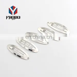 Fashion High Quality Metal Oval Hair Snap Clip thumbnail-2