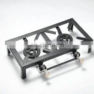 Commercial Liquefied Gas Cast Iron Fierce Fire Stove Natural Gas Electronic Ignition Low-Pressure Iron Plate Burning Gas Stove thumbnail-1