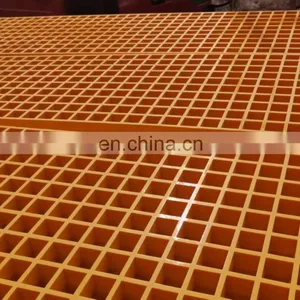 Plastic Mesh Floor Hard Plastic Grating For Staircase FRP Fiberglass Grating thumbnail-5