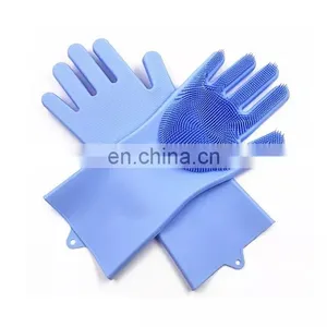 Hot Selling Dog Pet Grooming Bath Deshedding Shower Massage Brush Pet Gloves thumbnail-5