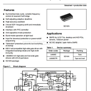 L6699DTR SO-16 AC-DC Controller and Voltage Regulator ST Original Stock thumbnail-1