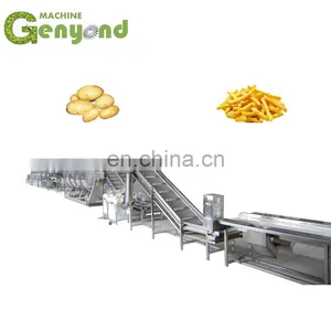 Shanghai Factory High Profitable Potato Steam Peeling Hydro Cutting Cutter Freezing Machine Frozen French Fries Production Line thumbnail-2