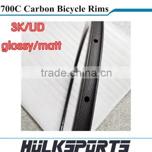 700c Full Carbon Tubular Road Bicycle Rims Toray T700 Carbon Rims for Road Bicycle 3K/UD Carbon Road Bike Rim thumbnail-5