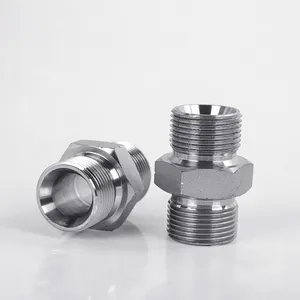 British Standard Flared Recessed Straight Transition Fitting, High-Pressure Oil Tube Adapter, C-Type/D-Type/H-Type Ferrule-Type Tube Fitting thumbnail-5