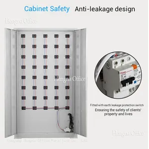 Secure Patient Phone Charging Station for Glasgow Hospital Healthcare Facility, 12 Door Metal Locker With Easy-clean Powder Coating,OEM/ODM Supported thumbnail-5