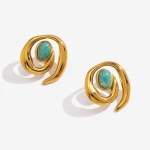 20g Stainless Steel Simple Fashion Earrings for Piercing Jewelry thumbnail-4
