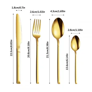 Hot Sales in Russia 24 Piece Stainless Steel Flatware Set, Silverware Set With Spoon Knife and Fork Set, Service for 6, Dishwasher Safe/Easy Clean thumbnail-5