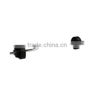 Black Rubber-coated EZ Curl Set 35kg thumbnail-1