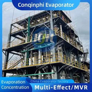 Automatic Three-effect Forced Circulation Evaporation Crystallizer 15kW Evaporating Capacity 800kg/h thumbnail-4