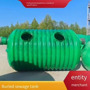 Factory Area Supporting Finished Frp Septic Tanks, Three - Compartment Prefabricated, Buried Domestic Sewage Collection Tanks thumbnail-2