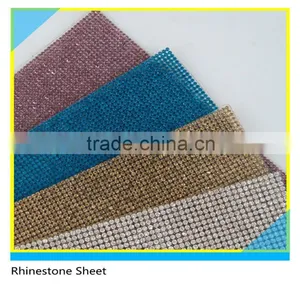 Bags,Shoes,Garment Adhesive Mesh Fabric Ss6 2mm AAA Bling Crystal Diamond Hotfix Rubber thumbnail-1