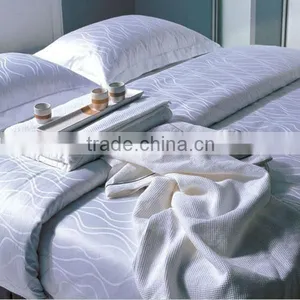 100% Cotton / Cotton/polyester White or Dyed Hotel Flat Sheets thumbnail-5