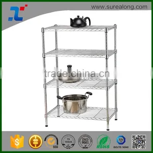 SUREALONG High Quality Home Storage Kitchen Organization Metal Wire Shelving thumbnail-1