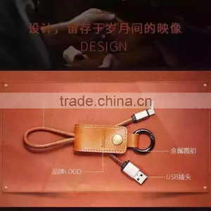 Hot Selling Remax Leather USB Cable for Iphone , Mini Iphone 6 Data Cable thumbnail-4