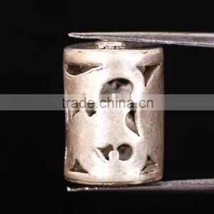 925 Solid Sterling Silver Cylinders Wholesale Beads thumbnail-1
