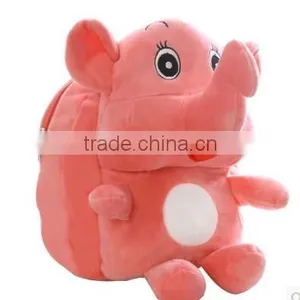 Plush Animal Backpack With Colorful Elephant Design thumbnail-1
