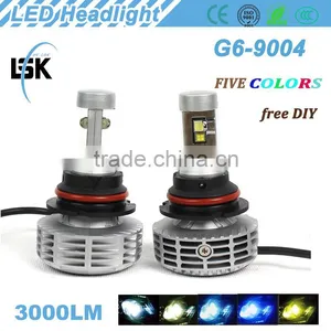 g6 Led Headlight Strong Powerful Light 3000lm 12v-24v Auto Led Headlight 38w With Five Colors DIY Freely thumbnail-3