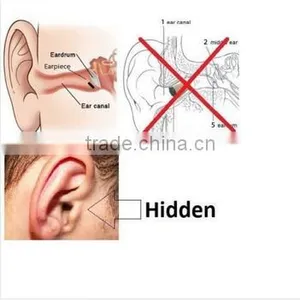 Super Mini Earpiece Wireless In-Ear Maget Earpeice Micro Headphone With Necklooop Sticker thumbnail-5