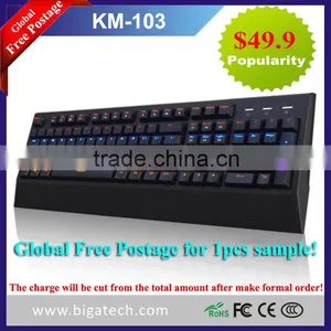 Full Size Backlight Mechanical Keyboard With ABS Plastic Material,game Keyboard,adjustable Computer Keyboard Stand Quality Choice M thumbnail-1