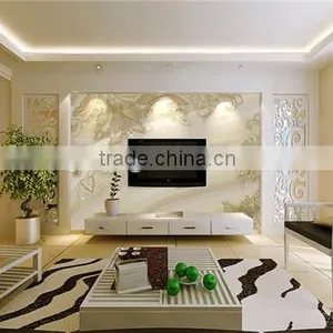 Crazy-selling Meter Price Customized Silk Printing TV Glass Wall For Hotel/House/ KTV Outdoor thumbnail-1