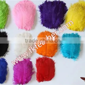 Wholesale Cheap DIY Multicolor Craft Small White Ostrich Feather 15cm to 20cm For Wedding Decorations thumbnail-2