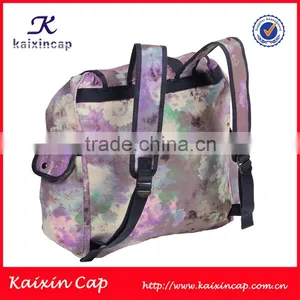 High Quality Hot Sale Custom Girls Canvas Printing Backpack thumbnail-3
