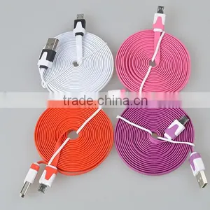 2015 Universal Flat Low Profile Usb to Micro Usb Cable for Smart Phone thumbnail-6