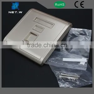 Wall Faceplates Rj45 Wall Socket, One Port Gold Color Wall Faceplates thumbnail-5