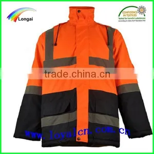 Orange Reflective Work Jacket & Worker Jacket thumbnail-1