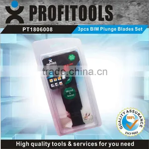 3pcs Bi-Metal Oscillating Multi Tool Saw Blade Set thumbnail-1