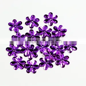 2014 Hot Sale Loose Purple Sequin in Flower Shape for Table Cloth Decoration thumbnail-3