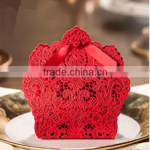 Wholesale Red Paper Wedding Gift Boxes For Sugar/Chocolate thumbnail-1