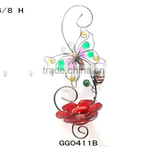 Glass Bird Feeder Tree Hanger Tray Bird Feeders thumbnail-3
