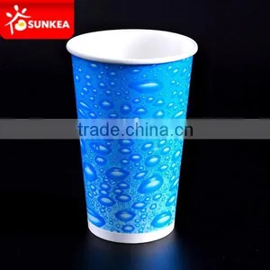 Disposable Custom Printed Paper Frozen Drinking Cups thumbnail-1