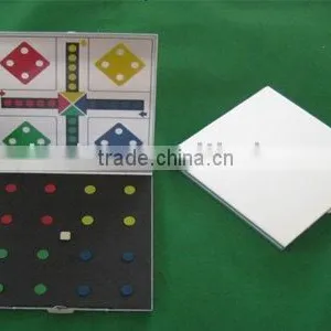 Aluminum Ludo Board Game With Magnetic for Kids thumbnail-1