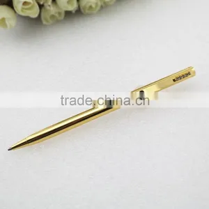 Gold Slim Metal Pen , 24K Gold Pen With Crystal thumbnail-3