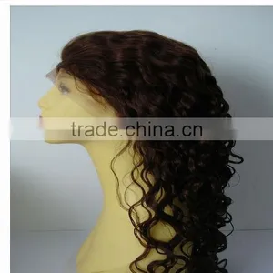 2013 Cheap Hair Hot Beauty Virgin Brazilian Hair Full Lace Wig Made in China thumbnail-1