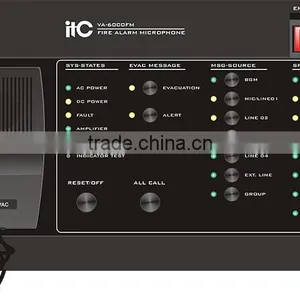 VA-6000FM Digital Fireman Microphone Addressable Fire Alarm Control Panel thumbnail-2