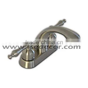 Bathroom Antique Brass Tap With Dual Handle thumbnail-1