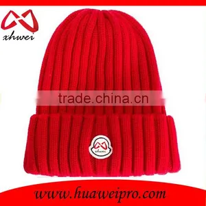 Custom Logo and Branded Long Knitted Beanie Hat Cotton and Acrylic Plain Beanie Cap Wholesale thumbnail-4