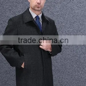 2015 Europe Gentleman Casual Winter Men's Wool Overcoat thumbnail-1