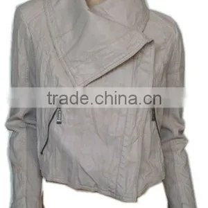 PU JACKET(PU LEATHER JACKET,LEATHER JACKET) FOR WOMEN thumbnail-1