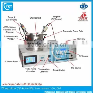Laboratory Dual-head Vacuum Magnetron Sputtering Machine for Thin Film Coating thumbnail-1
