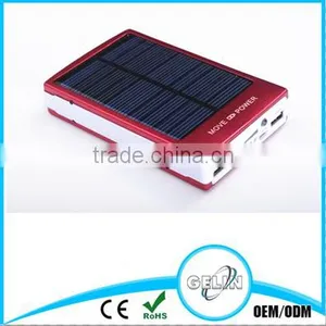 New Design Solar Power Bank 10000mah LED Lamp High Transfer Rate Portable Polymer Power Bank thumbnail-1
