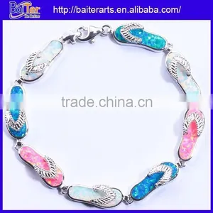 White Opal Stone 925 Sterling Silver Costume Jewelry Imported Bracelets China thumbnail-3